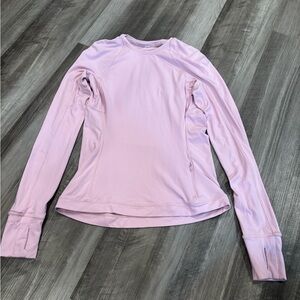 Lululemon Athletica Rulu Run Light Pink Long-Sleeve Shirt - Size 4